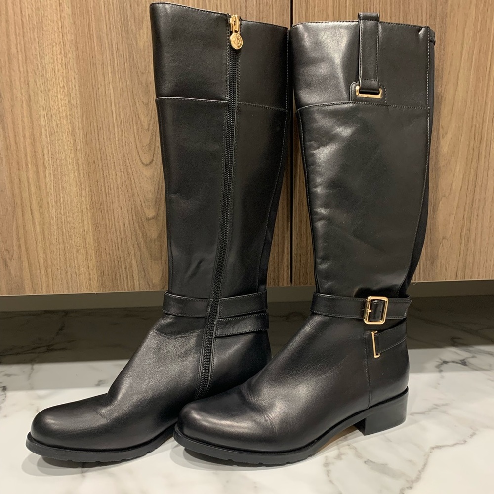 Black Leather Boots.
